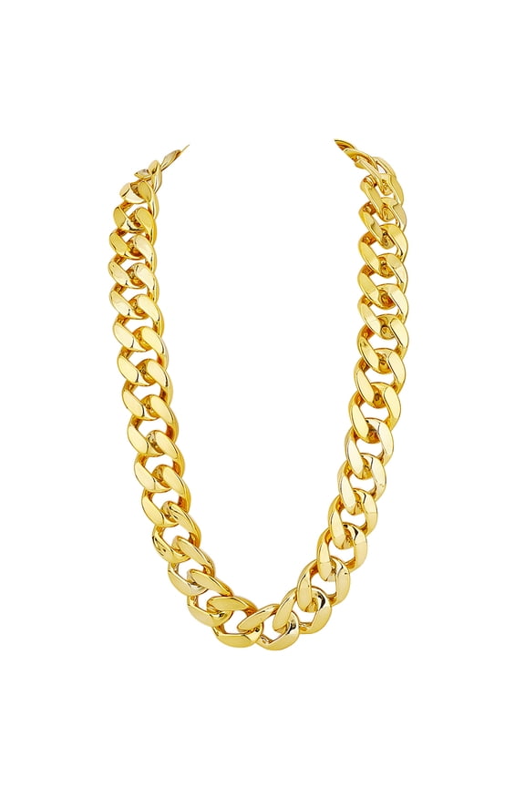 1set CCB Plastic Curb Chains without Spool/Card Paper Golden 890mm