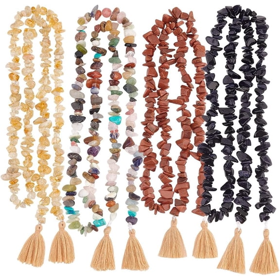 1set Chips Decorations with Handmade Polycotton Tassel Decorations 750mm 4pcs/set