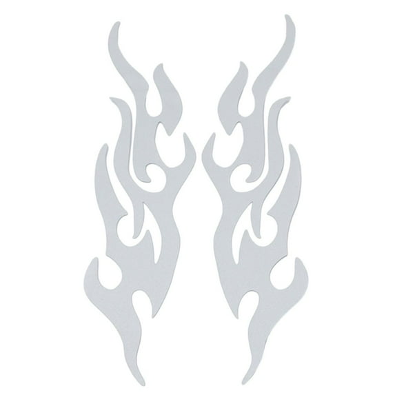1set DIY Flame Vinyl Decal Stic-ker Waterproof For Car Motorcycle Gas Tank Fende Vinyl Waterproof Easy Installation Brand New