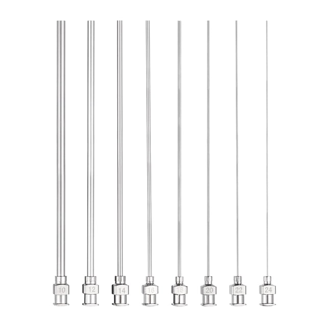1set Dispensing Needles 10-24 Gauge 4 Inch Stainless Steel Blunt Tip ...