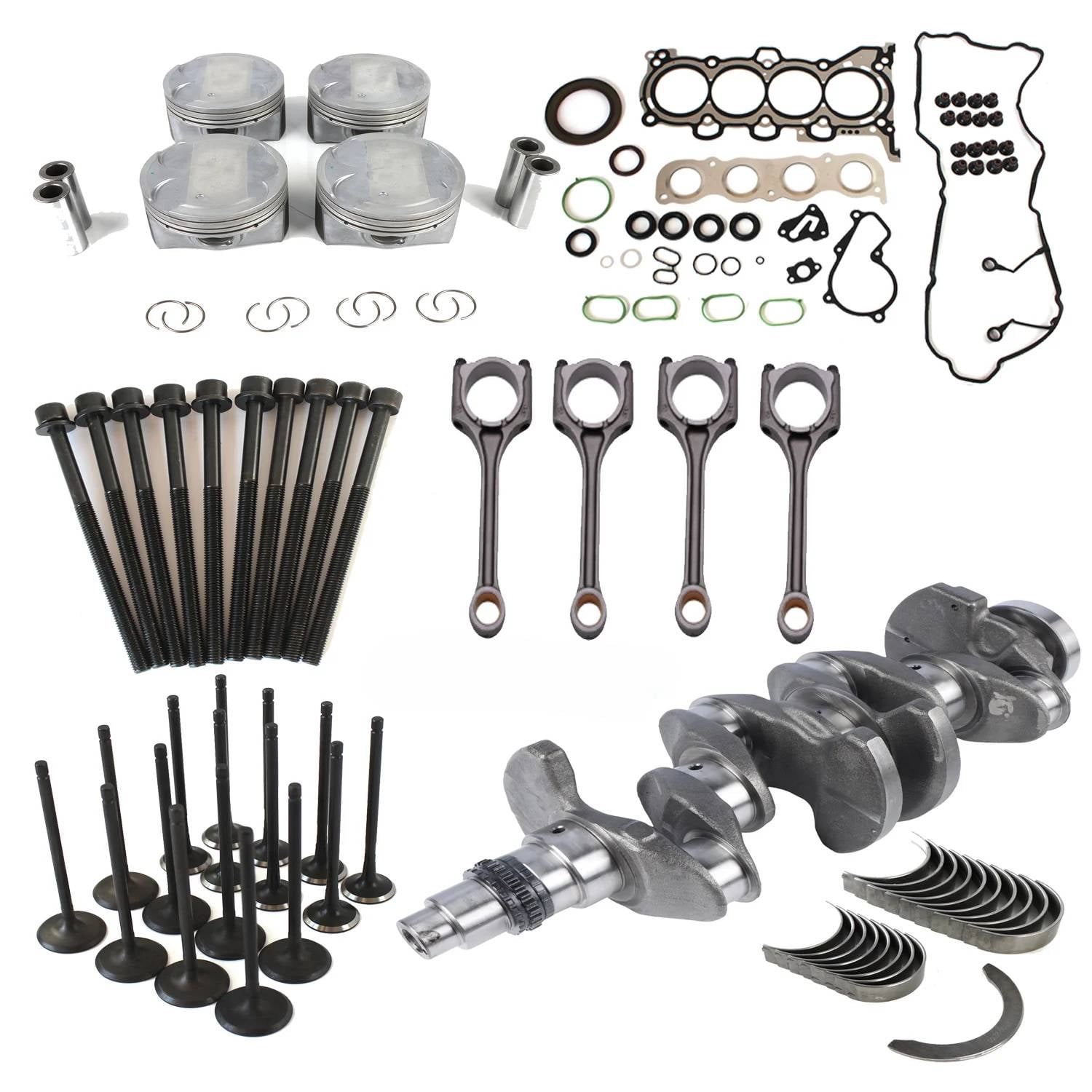 1set Engine Rebuild Kit For 2015-2024 Hyundai Elantra Kona Tucson Veloster Forte Seltos Soul G4NH 2.0L Crankshaft Connecting Rod