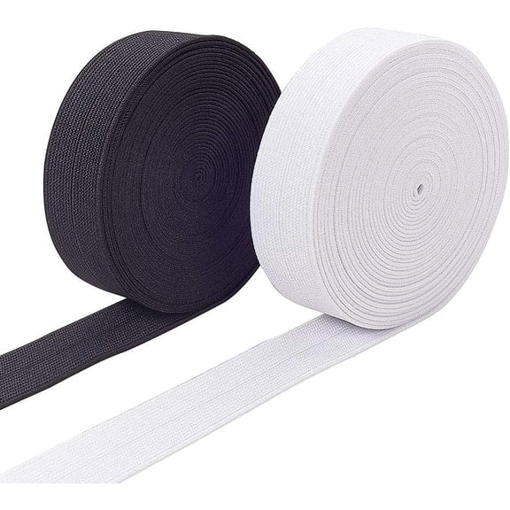 1set Flat Elastic Rubber Band Mixed Color 25mm 10m/set