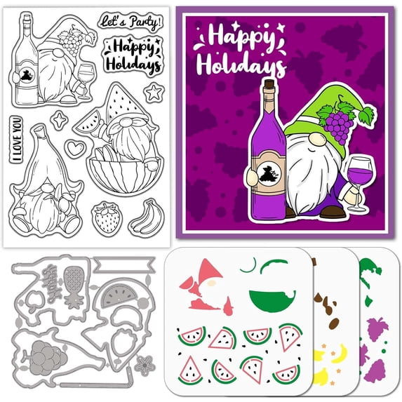 1set Gnome Theme DIY Scrapbooking Tool Sets including 1Pc Carbon Steel ...