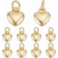 thumbnail image 1 of 1set Heart Charms Love Pendant with Jump Ring Golden Sliver Metal Dangle Charm for Jewelry Bracelet Necklace Bag Keychain Earring Making Accessories Supplies Valentine Gift, 1 of 8