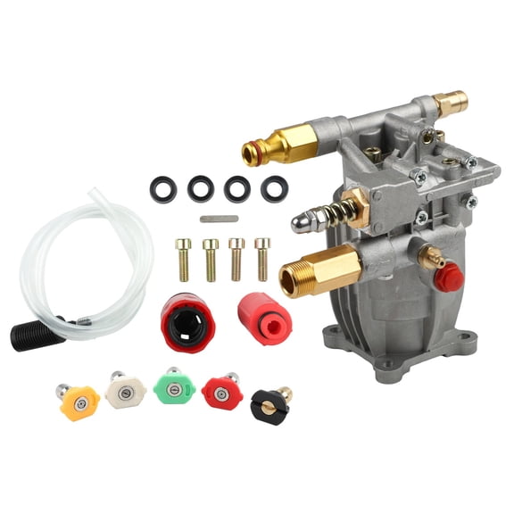 1set Horizontal Pressure Washer Pump 2400-2750 PSI At 2.2-2.4 GPM For KARCHER For HONDA Engines 212cc 3/4" Shaft Washer Pump Kit
