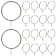 thumbnail image 1 of 1set Iron Drape Sliding Eyelet Rings Drapery Curtain Rings Hanging Rings Platinum 58x44x3mm Hole 5mm Inner Diameter 38mm 28pc/set, 1 of 5