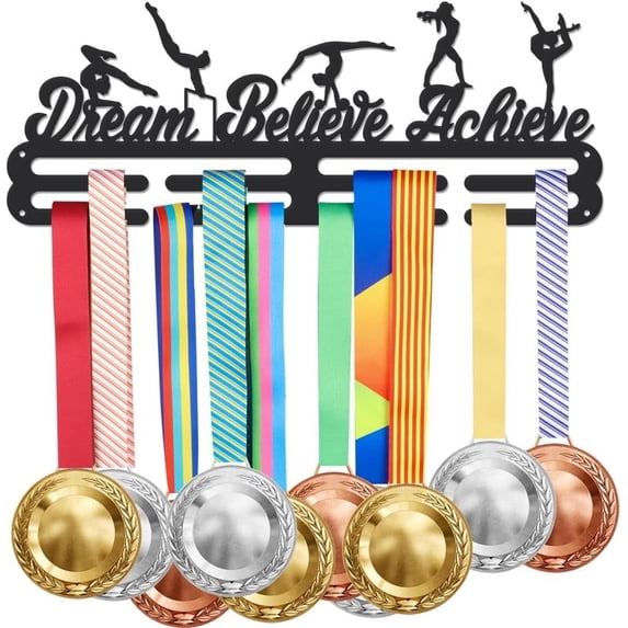 1set Iron Medal Hanger Holder Display Wall Rack 3-Line with Screws ...