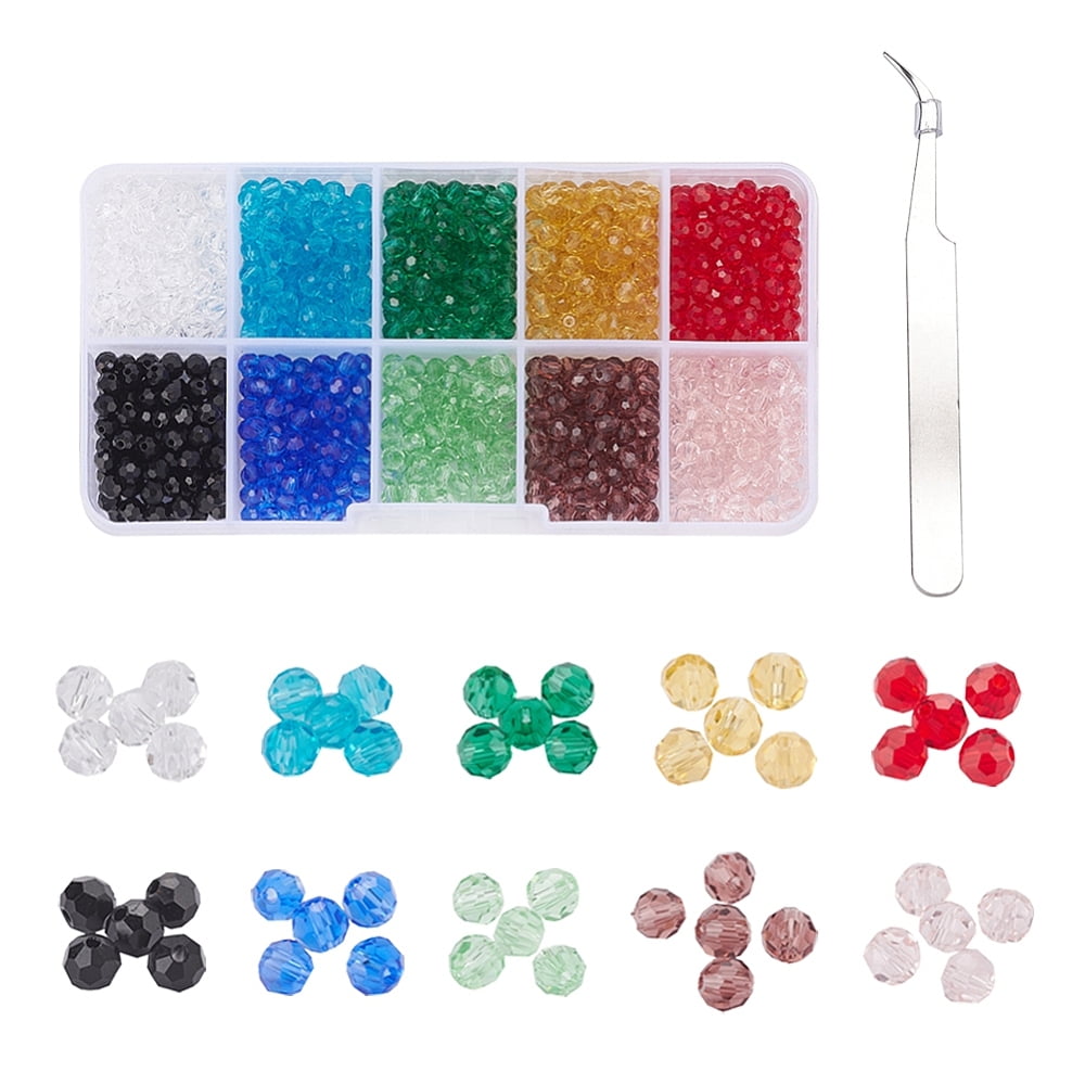 1set Jewelry Bracelets Making Kits Including 1000pcs 10 color Faceted
