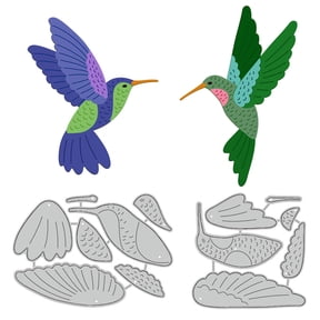 1set Layered Hummingbird Cutting Dies for Card Making Bird Cut Die for DIY Scrapbooking Journal Embossing Paper Craft Decor