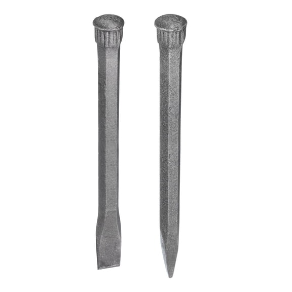 1set Masonry Chisel for Rock 13.8" Flat Head 14.6 Pointed Head Concrete Mortar Stone Brick Chisel