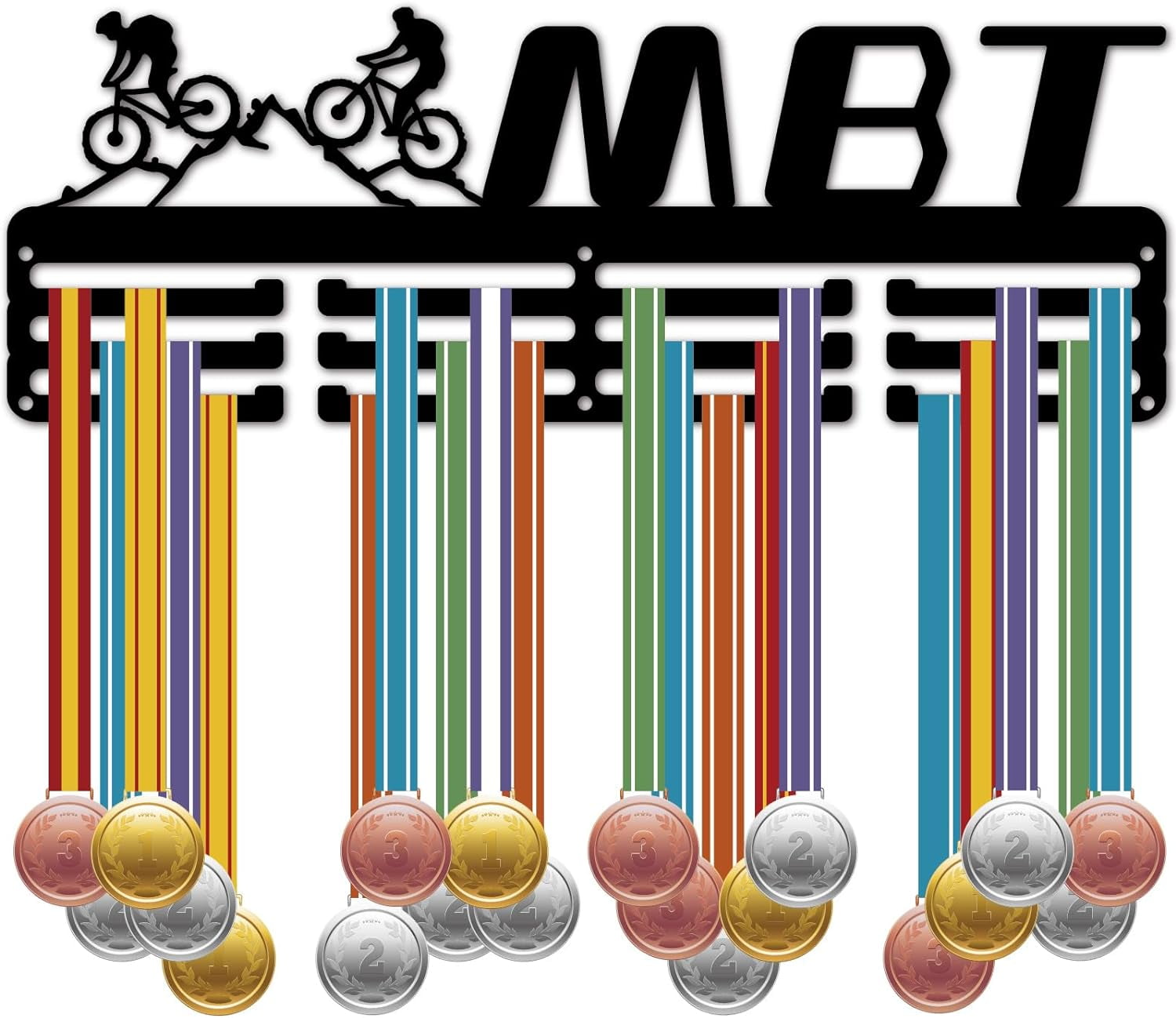 1set Mountain Biking Medal Holder Display Cycling Medal Hanger Rack ...