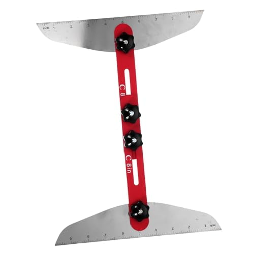 1set Multifunctional Stair Tread Gauge Tool High Precision Metal Measuring Tool for Stair Renovation and Woodworking Compact and Portable Design for Easy Use$$Tools