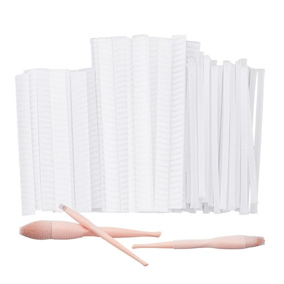 1set 150Pcs Makeup Brushes Protector 3 Sizes Pen Guard Protector Reusable Expandable Mesh Cover Cosmetic Brush Mesh Protector Stretch Saver Net for Eyeshadow Brushes(Not include Brushes)