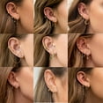 thumbnail image 1 of 1set New Fashion Star moon 925 Silver Needle Earrings for Women Gold Color Tiny Crystal Stainless Steel Earring Piercing Jewelry, 1 of 6