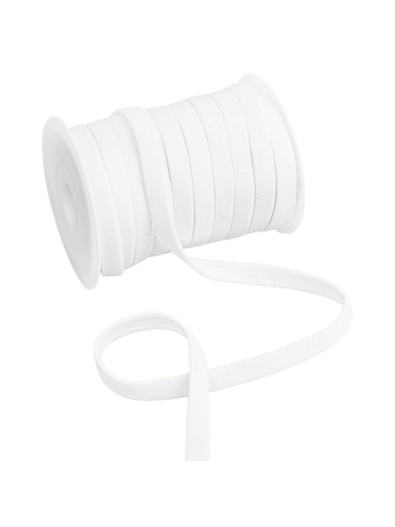 1set Nylon Boning Underwire Replacement Bra Cover Band Ribbon Channeling Bra Ribbon with Plastic Empty Spools for Sewing Accessories White 10mm 25 yards/set Nylon