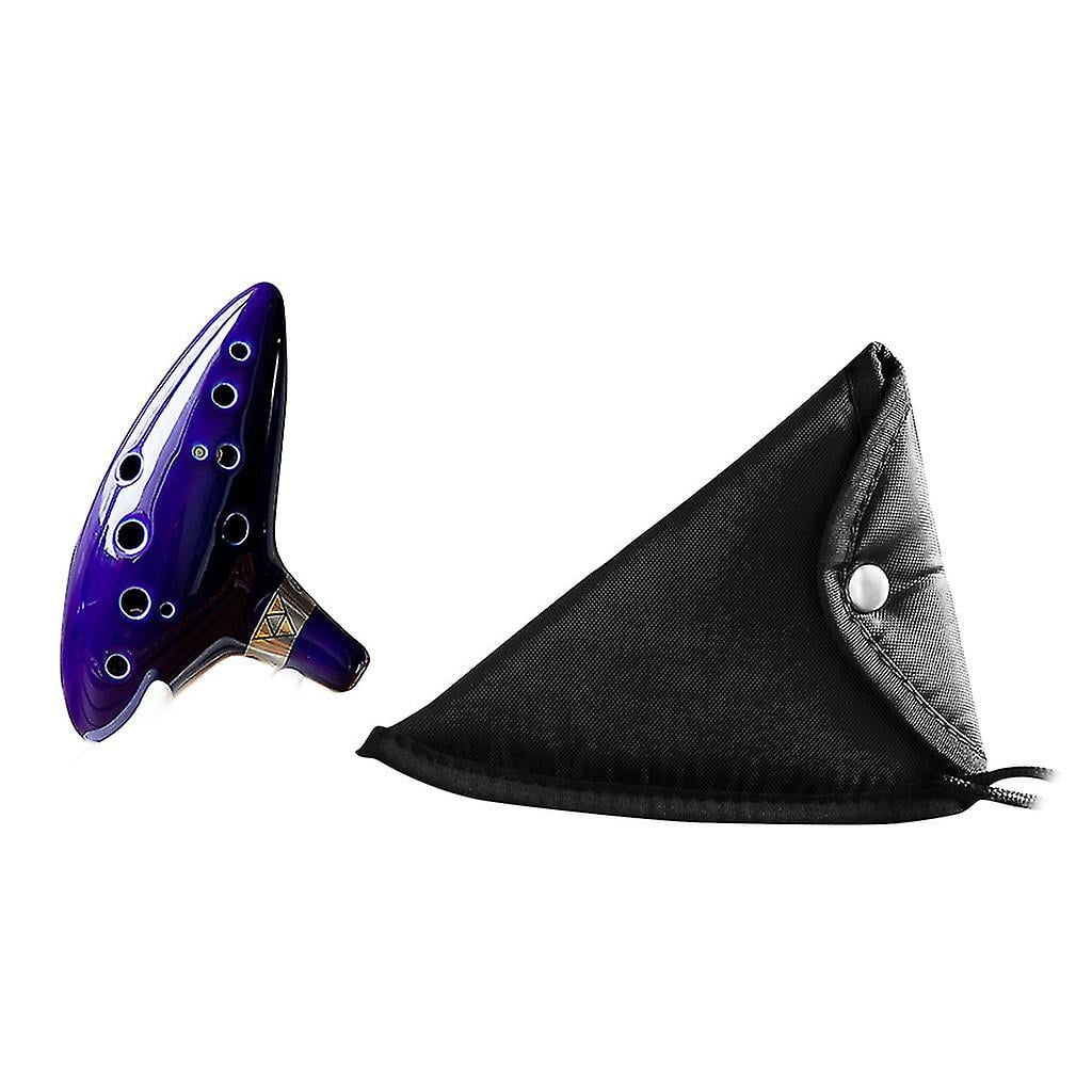 1set Ocarina Ceramic Alto C Legend Of Zelda Ocarina Flute Music Instrument-Cloth cover ocarina