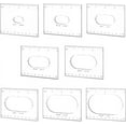 thumbnail image 1 of 1set PH Pack of 8 Oval Inlay Template Set 4 Inch Router Template Acrylic Router Jig Template Router Stencils Drawing Scale Ruler Measuring Tool for Woodworking Drawing School Office Home Clear, 1 of 7