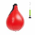 1set PU Pear Boxing Bag Hanging Speed Balls Muay Thai MMA Fitness