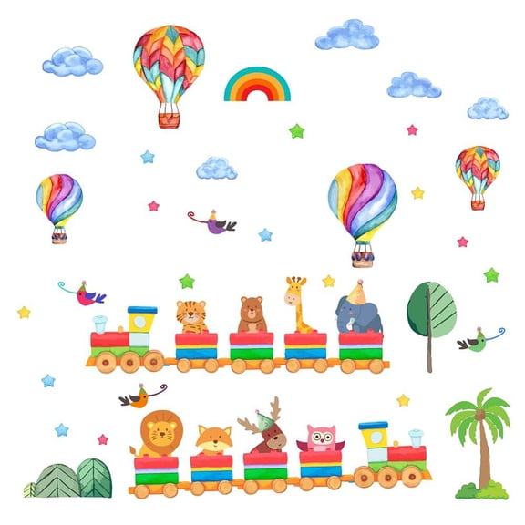 1set PVC Wall Stickers Wall Decoration Balloon Pattern 390x900mm 2 sheets/set