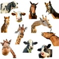 thumbnail image 1 of 1set PVC Wall Stickers Wall Decoration Giraffe Pattern 900x390mm, 1 of 9