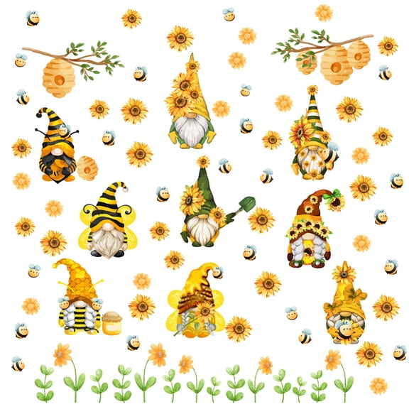 1set PVC Wall Stickers Wall Decoration Gnome Pattern 390x900mm 2pcs/set