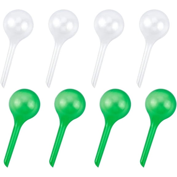 1set Plant Watering Globes Automatic Watering Bulbs Plants Flowers Irrigation Tool for Indoor & Outdoor Plants Mixed color 130x50.9mm 2colors 8pcs/color 16pcs/set