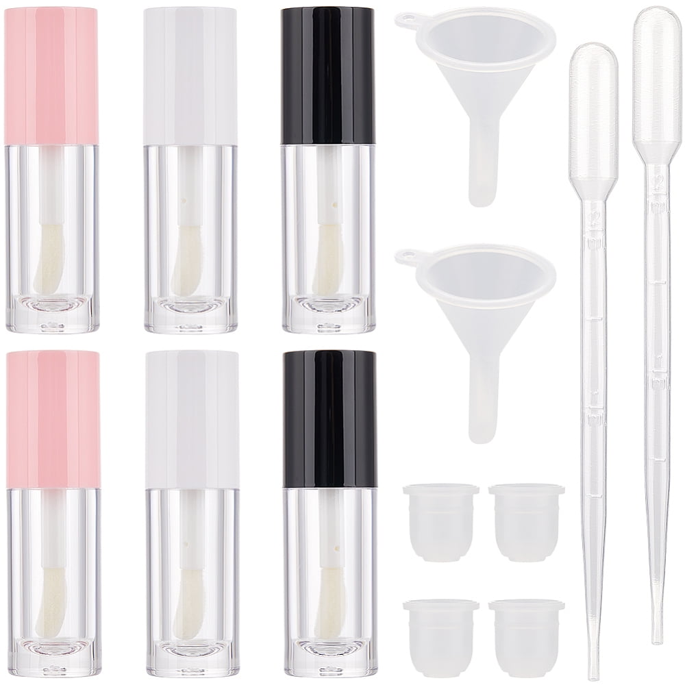 Lip Ripper Hopper 1set Plastic Empty Containers Refillable Lip Gloss Bottles with 2ml ...