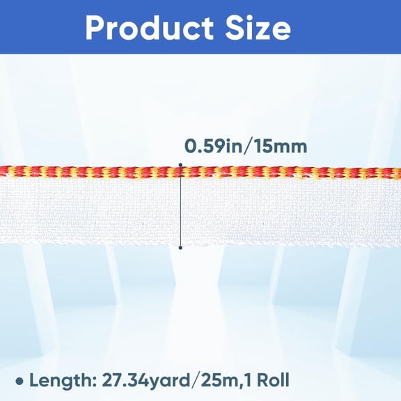 1set Polycotton Book Headbands Book Binding Endbands for Book Binding Decoration golden 5/8 inch(15mm)