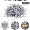 thumbnail image 1 of 1set Raffia Crinkle Cut Paper Shred Filler for Gift Wrapping & Easter Basket Filling Silver 3x0.1mm, 1 of 6