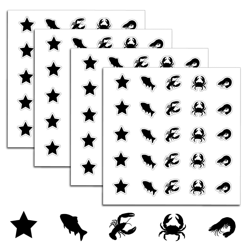 Restaurant Sticker Design Rectangle 1set Rectangle Plastic Self-Adhesive Restaurant Menu Label Stickers ...