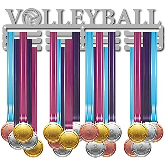 1set Sport Volleyball Words Awards Display Stand Wall Rack Mount Hanger Decor