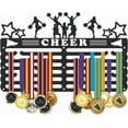 thumbnail image 1 of 1set Sports Medal Hanger Display Medal Holder Award Metal Medals Organizer Ribbon Display Holder Rack Wall Mounted Race Non-Slip Hooks Gifts for Athletes Black DIY, 1 of 9