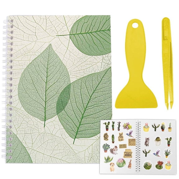 1set Sticker Collection Book Hand Account Release Paper Leaf 210x148mm