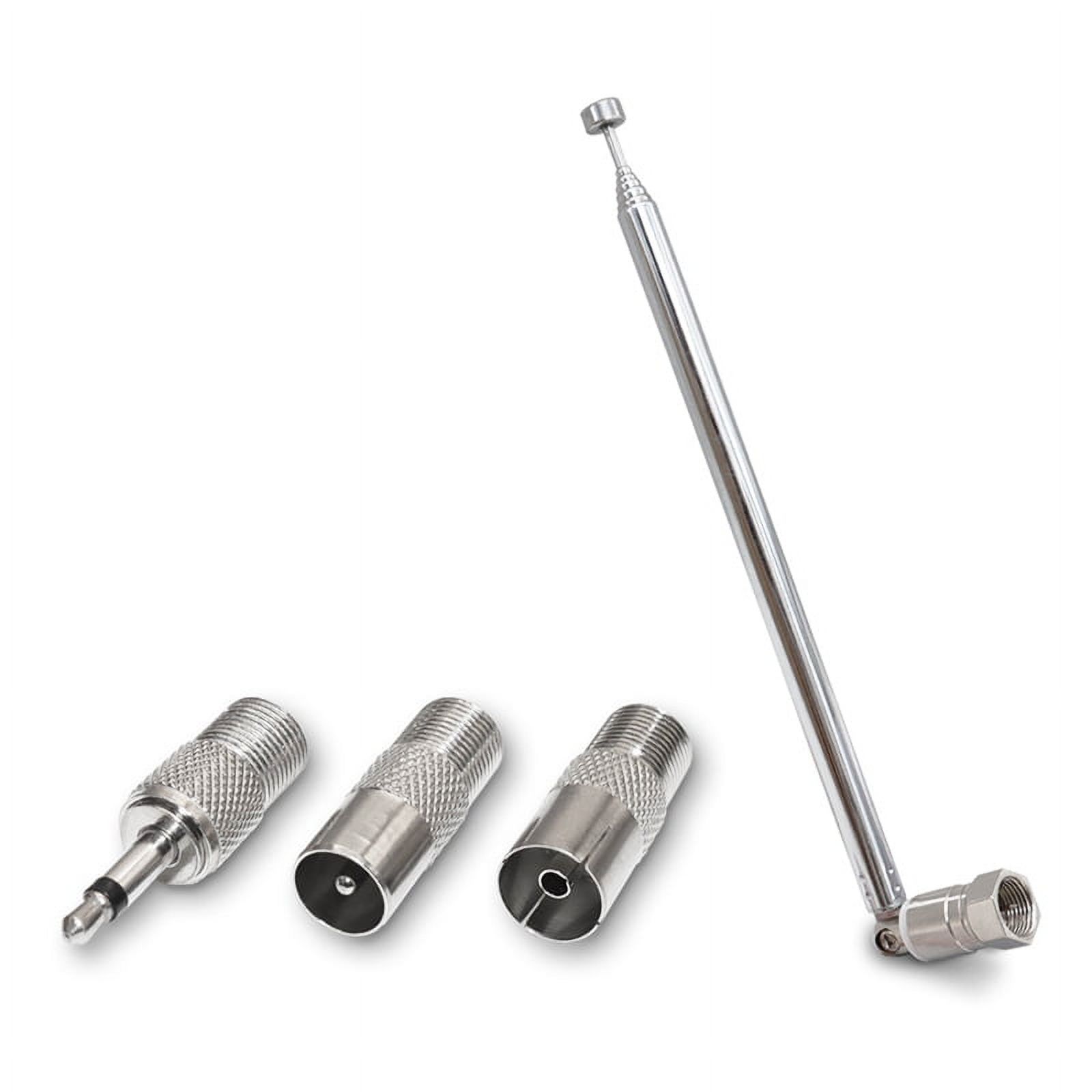 Citywalk Antenna Radio FM Telescopica 7 Sezioni Con Adattatori 3.5mm E F – Ricezione Potenziata