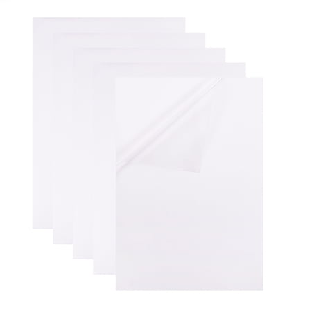 1set Transparent Waterproof PVC Film Adhesive Printing Paper for Inkjet Printers White 29.7x21cm