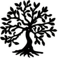 thumbnail image 1 of 1set Tree of Life Metal Wall Art Decor Rustic Sign Black Wall Sculptures Decorative Hanging Ornament Iron, 1 of 7