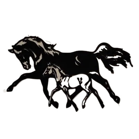 1set Two Horse Wall Decor 3D Printed Wall Art