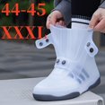 1set Two Tone Shoe Covers Waterproof Overshoes Washable Anti Skid Shoe