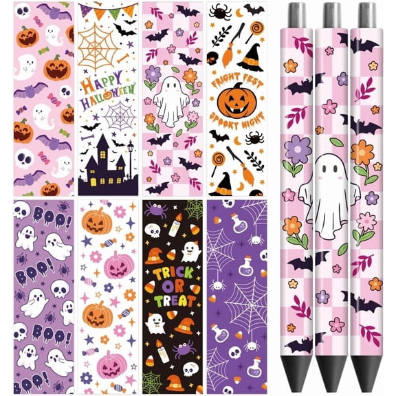 1set UV DTF Pen Wraps Transfer Sticker Cute - 48pcs Waterproof HD Print UV DTF Pen Adhesive Decals for Personalized DIY Pencil Pen Crafts Gifts Giving for Mothers Day Colorful