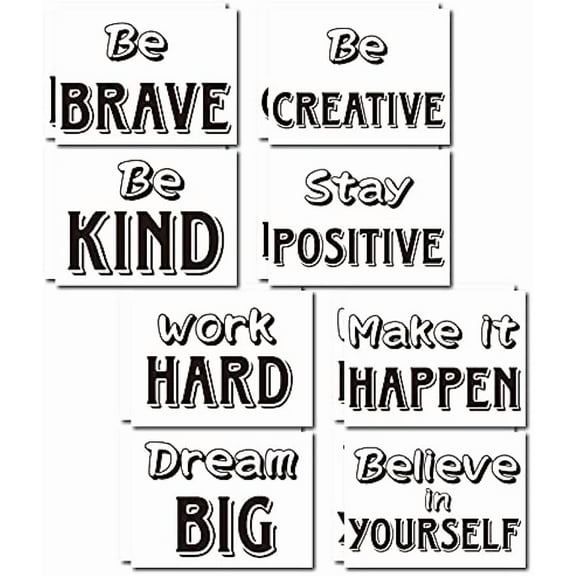 1set Wall Decals Inspiration Window Clings Encouragement Wall Decor Sticker Inspirational Quotes Wall Decals Peel