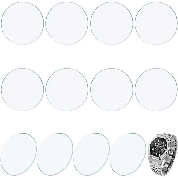 1set Watch Glass Lens Replacement Round Parts Flat Watch Glass Lens Watch Lens for Watchmaker Repair
