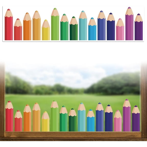 1set Waterproof PVC Colored Laser Stained Window Film Static Stickers Rainbow Prism Electrostatic Window Decals Pencil 300x1200mm