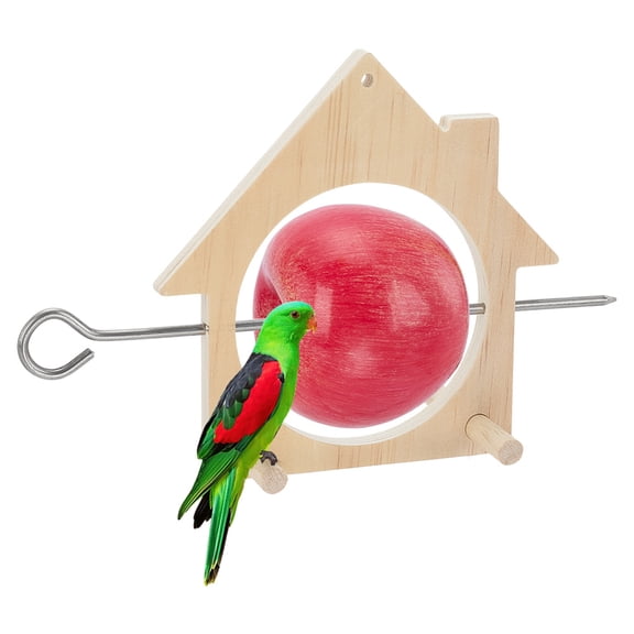 1set Wooden Bird Feeder Skewer Ornament House 150x227x10mm 1box