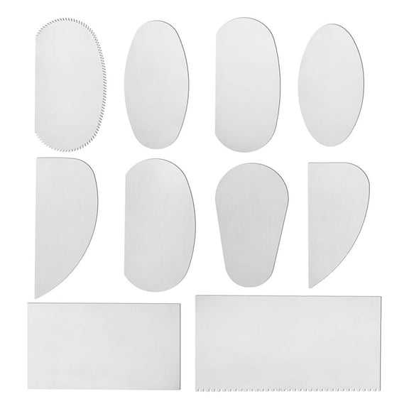 1set * metal scraper tool-Silver