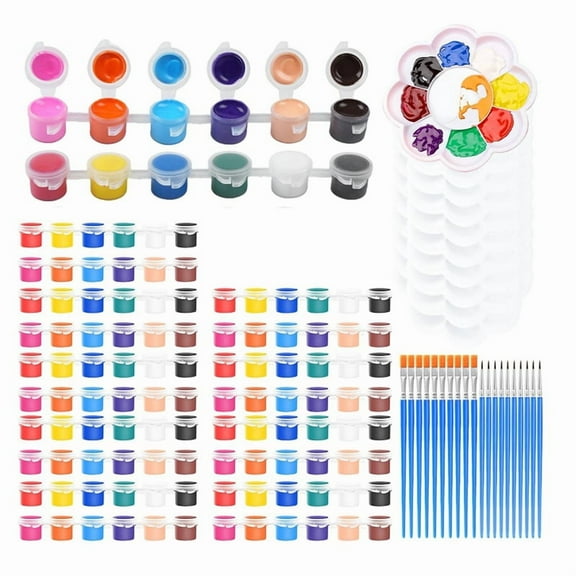 1set * mini acrylic paint set for kids-As Shown
