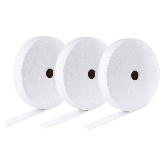 3Rolls JellyRoll Batting Strip 2 1/4 Inch Total 150 Yards Cotton Blend on A Roll,Flexible Quilt for Rugs