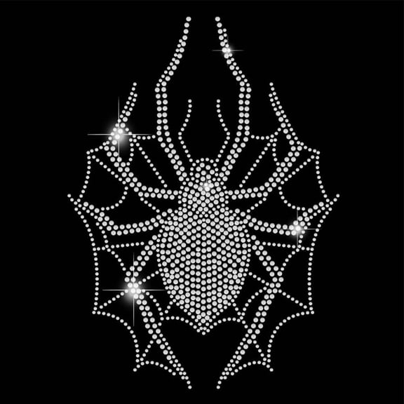 1sheet Animal Bling Rhinestone Iron on Transfers Spider Rhinestone Iron on Hotfix Transfer Decal Rhinestone Template Applique