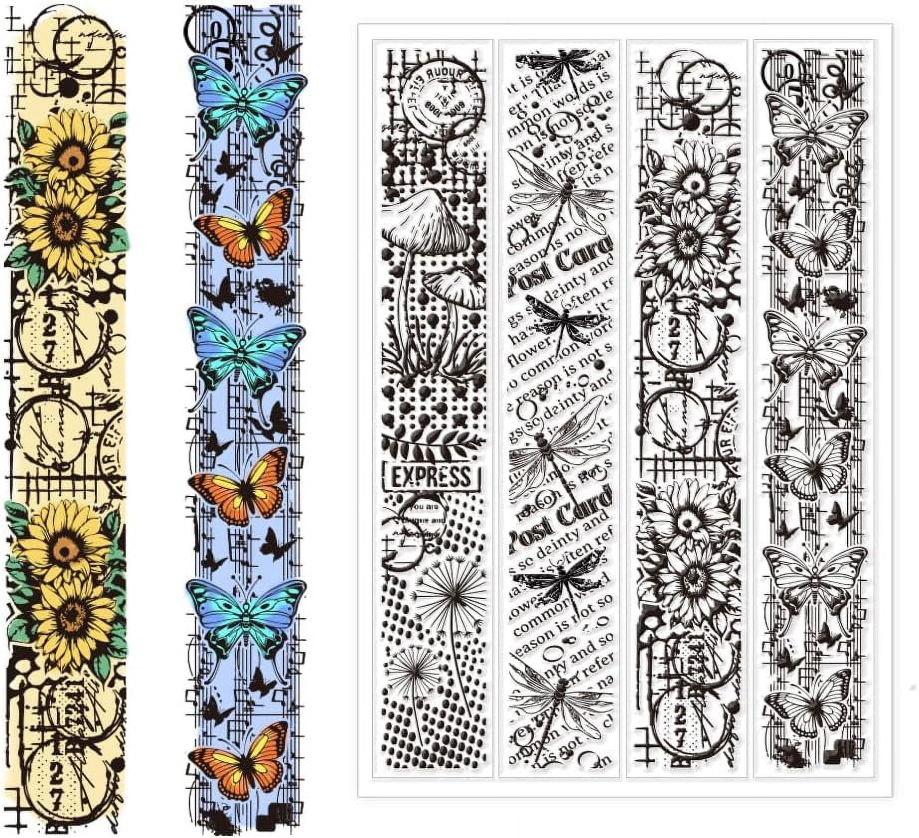 1sheet Bookmarks Clear Stamps Silicone Stamps Bookmarks Transparent ...