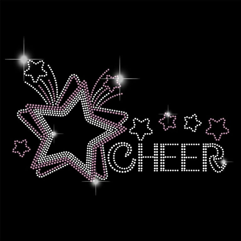 SUPERDANT Cheer Iron On Strass Trasferimento Just Cheer SUPERDANT Cheer Iron On Strass Trasferimento Just Cheer