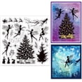 thumbnail image 1 of 1sheet Christmas Fairy Winter Transparent Clear Stamps Christmas Tree Embossing Stamp Sheets Silicone Clear Stamps Seal for DIY Scrapbooking and Card Making Paper Craft Decor, 1 of 8